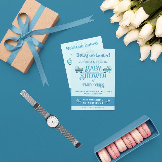 Baby an Bord Einladung (Von Creator hochgeladen)