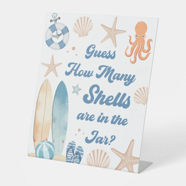 Baby an Bord Kinderdusche schätzt wie viele verkau Sockelschild (Vorderseite)