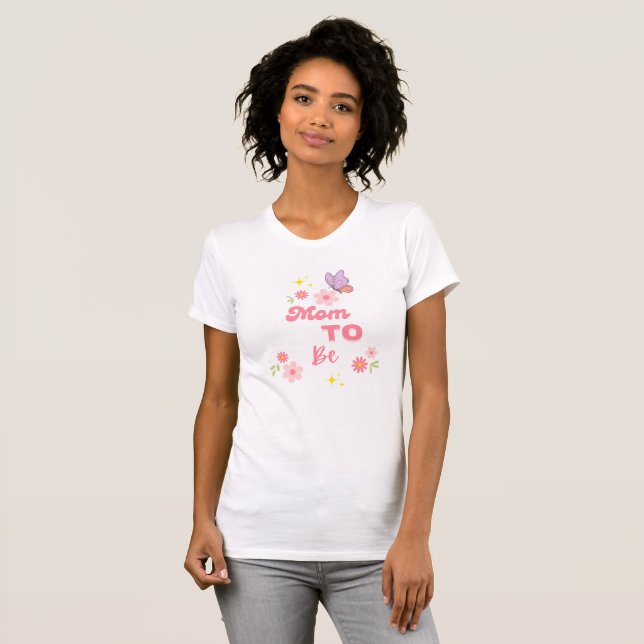 Baby an Bord: Mama-to-Be-T-Shirt T-Shirt (Vorne ganz)