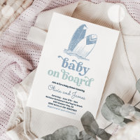 Baby an Bord Moderne Surf Beach Baby Dusche