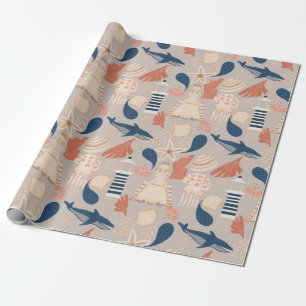 Baby an Bord Nautical Baby Dusche Geschenkpapier