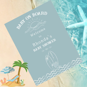 Baby an Bord Neutral Baby Dusche Willkommen Fotodruck