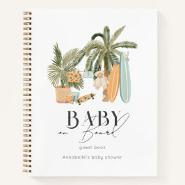 Baby an Bord Palm Tree Baby Showbook Notizbuch