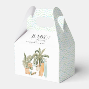 Baby an Bord Palmbaum Surfboard Babyparty Geschenkschachtel