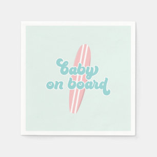 Baby an Bord Pink Beach Baby Dusche Serviette