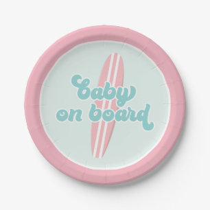 Baby an Bord Pink Beach Baby Duschpapier Teller