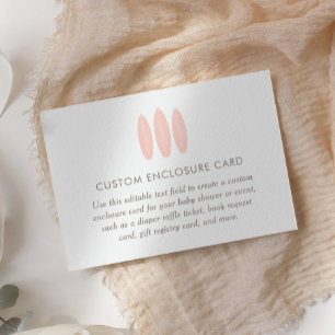 Baby an Bord Pink Surf Baby Dusche individuell Begleitkarte