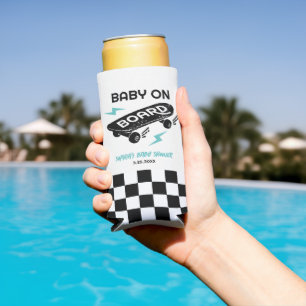Baby an Bord Skateboard Babydusche kann Kühler Selters Dosenkühler