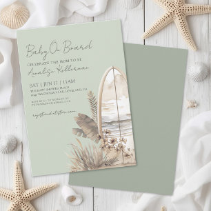 Baby an Bord Sommer-Strand-Baby-Party Einladung