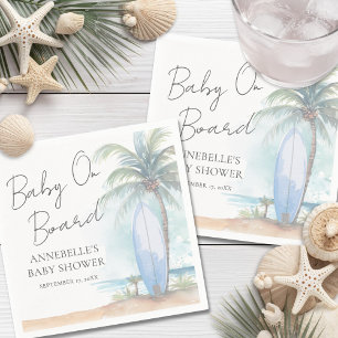 Baby an Bord Strand-Baby-Party Serviette