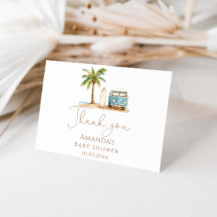 Baby an Bord Summer Baby Dusche Dankeskarte