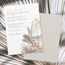 Baby an Bord Summer Boho Beach Baby Dusche