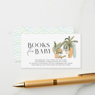 Baby an Bord Surf Baby Showbucher Begleitkarte