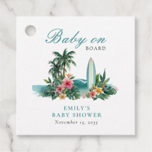 Baby an Bord Surf Beach Baby Dusche Geschenkanhänger