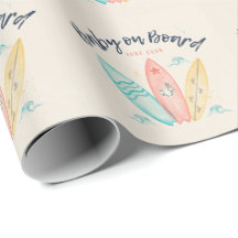 Baby an Bord Surfboard Babyparty