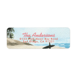 Baby an Bord Surfboard Strand Rosa Babyparty