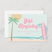 Baby an Bord Surfing Baby Shower Registry