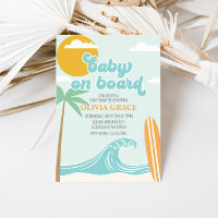 Baby an Bord Surfing Beach Baby Dusche