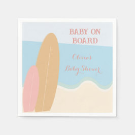 Baby an Bord Surfing Beach Baby Dusche Serviette