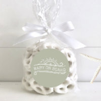 Baby an Bord Surfing Green Baby Dusche