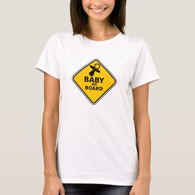 Baby an Bord T-Shirt (Vorderseite)