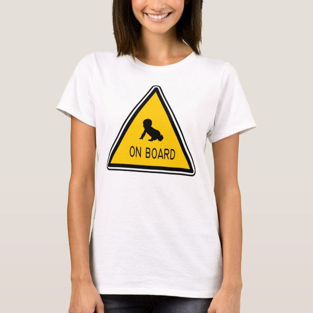 Baby an Bord T-Shirt (Vorderseite)