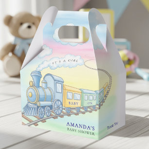 Baby an Bord Wasserfarbenzug Kinderdusche Geschenkschachtel