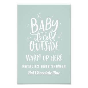 Baby an der kalten Schokolade Bar Fotodruck