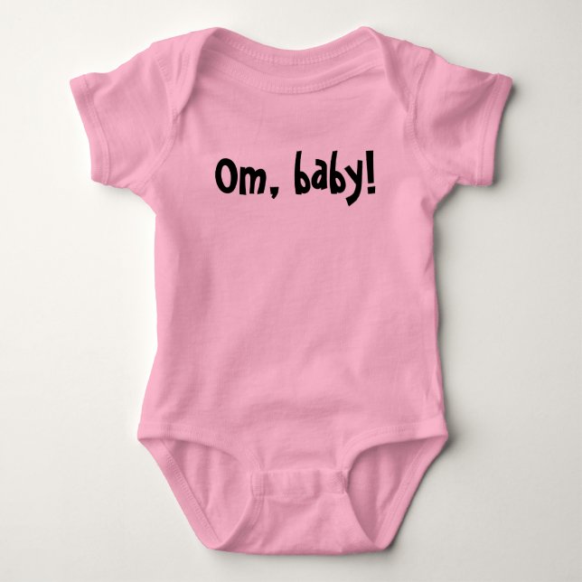 Baby and Kids: Om, Baby!- Girls Strampler (Vorderseite)