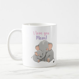 Baby and Mama Elephant Mothers Day Kaffeetasse