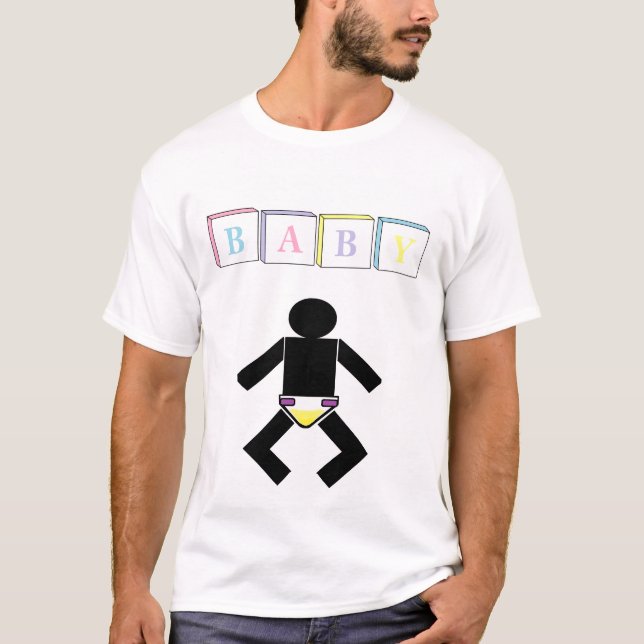 Baby-Änderungs-Zeit-Shirt AB erwachsenes T-Shirt (Vorderseite)
