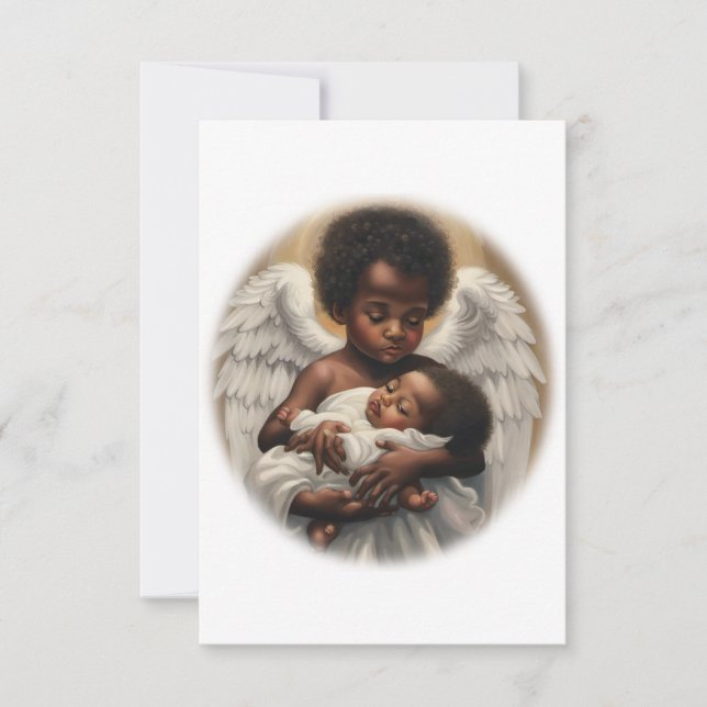 Baby Angels Dankeskarte (Vorderseite)