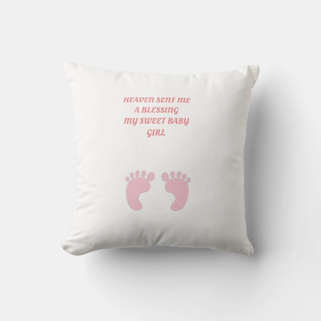 Baby Angels Heaven Sent Pillow-Girl Kissen (Vorderseite)