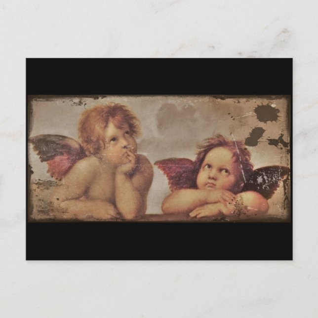 Baby Angels von Raphael Postkarte (Vorderseite)