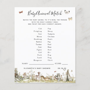 Baby Animal Match Baby Showspiel