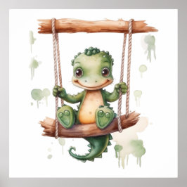 Baby Animal Prints for Kinderzimmer, Safari Poster