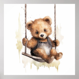 Baby Animal Prints for Kinderzimmer, Safari Poster