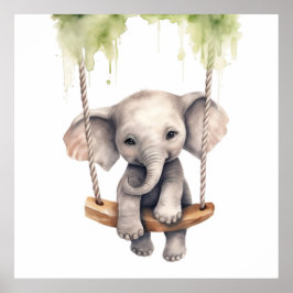 Baby Animal Prints for Kinderzimmer, Safari Poster