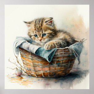 Baby Animal Prints für Kinderzimmer, Niedliches Ka Poster