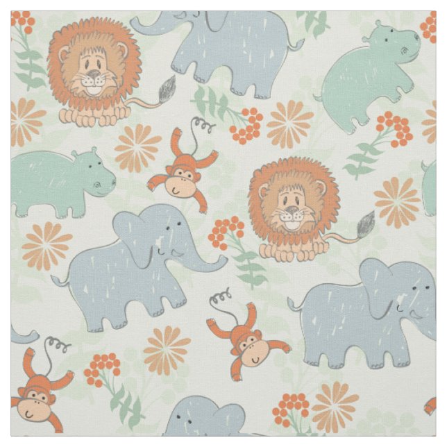 Baby Animal Safari Stoff (Muster)