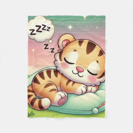 Baby Animals - Baby Tiger Cub Kinderzimmer Dekorat Fleecedecke