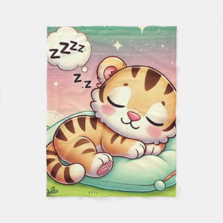 Baby Animals - Baby Tiger Cub Kinderzimmer Dekorat Fleecedecke