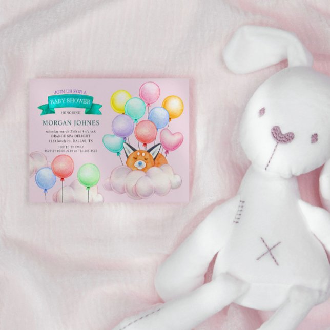 Baby Animals Balloons Niedlich Baby Dusche (Von Creator hochgeladen)