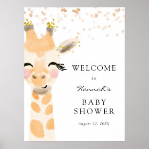 Baby Animals Dusche Begrüßungszeichen Poster