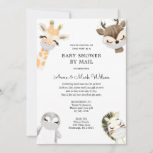 Baby Animals mit Masken Kinderdusche von Mail Invi