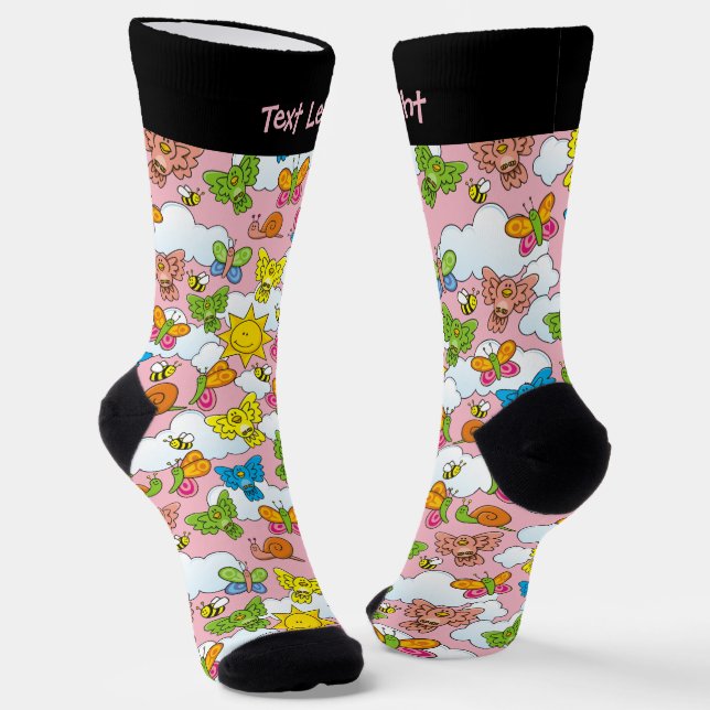 Baby Animals Muster Socken (Gewinkelt)