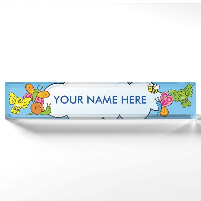 Baby Animals Namensplakette (Vorderseite)