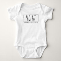Baby-Ankündigung Bodysuit