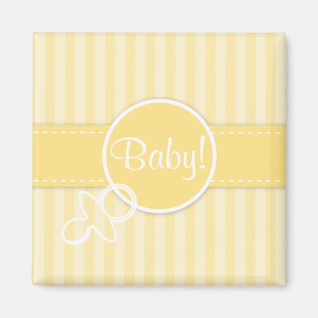 Baby! Ankündigung (Einladung) Magnet (Vorne)