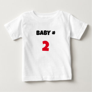 Baby # Ankündigung T-shirt